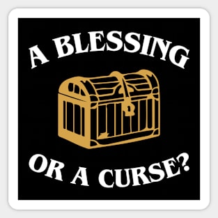 Blessing or Curse Mimic Dungeons Crawler and Dragons Slayer Sticker